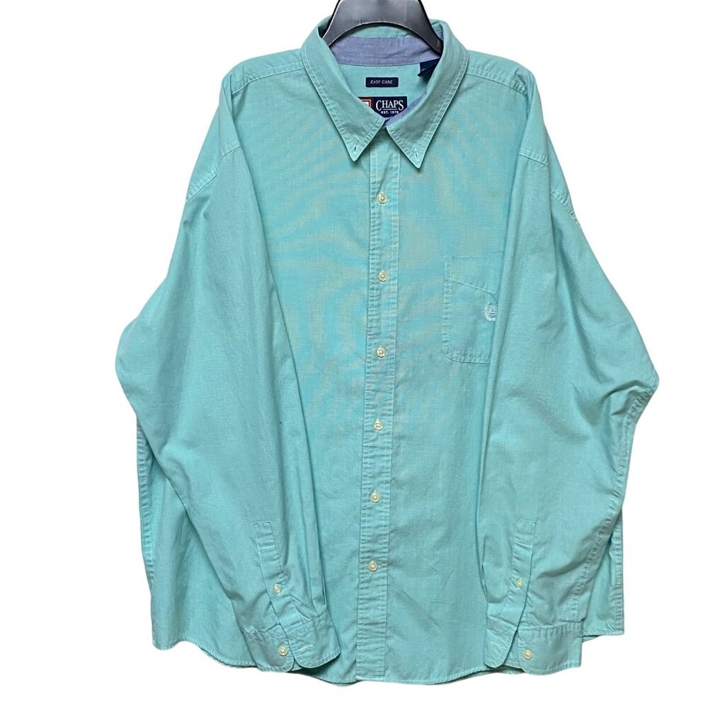 Chaps MENS Easy Care BUTTON DOWN LONG SLEEVE SHIRTS XXl‎